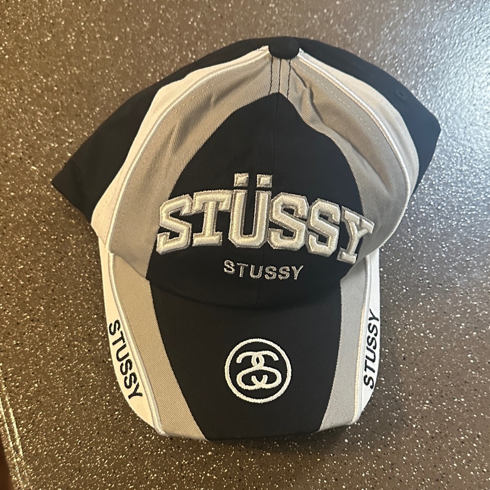 Stussy Two-Tone Black and Gray Hat